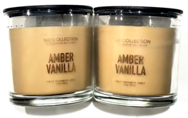 2 Pack The Collection Chesapeake Bay Candle Amber Vanilla Fine Fragrance... - $41.99