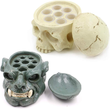 Tattoo Ink Cup Holder, SOTICA 2Pcs Lots Design Hard Skull Resin Tattoo Ink Cap C - $22.48