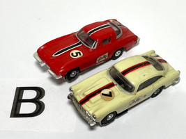 2pc 1960s Hong Kong Kader 1964 Chevy Corvette + Aston Martin Db5 Slot Car Lotb - £119.89 GBP