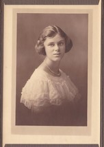 Bertha M. Rudderhome (Taylor) - 1921 High School Cabinet Photo, Boston - £18.98 GBP
