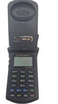 Motorola StarTAC ST 7868W Black Flip Cellular Phone Vintage Sold As is A... - £123.89 GBP