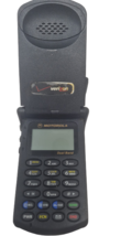 Motorola StarTAC ST 7868W Black Flip Cellular Phone Vintage Sold As is Antique - $157.50