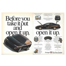 Dodge Avenger Print Ad 1995 Car Auto Vintage 90s Retro - £4.17 GBP