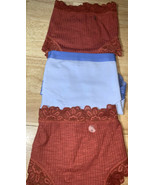 LOT OF 3 AERIE CHEEKY/HIPSTER STRETCH LACE PANTIES  SIZE LARGE NEW NO TAG - $189.80 MXN