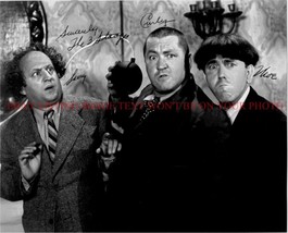 The Three Stooges Cast Signed Autographed 8x10 Rp Photo Larry Curly And Moe - £14.38 GBP