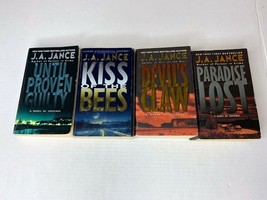 Lot of 4 J .A. Jance Paperback Books, Until Proven Guilty, Kiss of the Bees... - £9.34 GBP