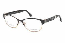 JIMMY CHOO JC180 017J 00 Matte Black Glitter  53mm Eyeglasses New Authentic - £54.81 GBP