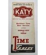 Katy Missouri Kansas &amp; Texas Railroad Co. Public Timetable 1961 Railroad - £11.91 GBP