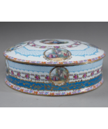 XL  Porcelain Trinket Jewelry Box Lidded Sweets Dish Limoges France Hand... - $239.26 CAD