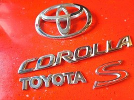 Free Shipping! Oem 2003-2008 04 05 06 07 08 Toyota Corolla S Rear Emblem Set - £21.22 GBP