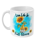 Live Life In Full Bloom Gnome Coffee Mug - £8.75 GBP