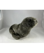 Vintage Dakin Plush Stuffed Gray Seal Sea Lion 9&quot; Long - £9.71 GBP