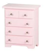 12-18&quot; PINK DOLL DRESSER - American Handmade Wood Chest of Drawers Girl ... - £133.79 GBP
