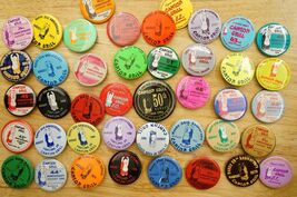 Vintage Pinback Buttons Food Advertising Canton Grill Portland Oregon Re... - $94.04