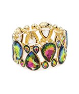 Gem Crystal Stone Stretch Bracelet - £11.99 GBP