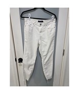 Aeropostale White High Rise Skinny Jeans Size 2 Frayed Hem - $330.09 MXN