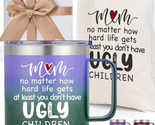 Mother&#39;s Day Gifts for Mom from Daughter Son, 14 Oz Best Mom - Ugly Chil... - £28.83 GBP