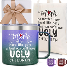 Mother&#39;s Day Gifts for Mom from Daughter Son, 14 Oz Best Mom - Ugly Children Mug - £34.49 GBP
