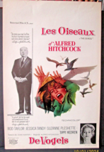 ALFRED HITCHCOCK: DIR: (THE BIRDS) RARE FRENCH VERSION MOVIE POSTER (CLA... - $296.99