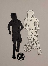 Soccer Runner with ball metal cutting die Card Making Scrapbooking Craft... - $10.00
