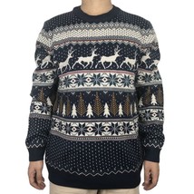 Hilarious Mens LED Ugly Xmas Sweaters Pullover Jumper Funny  Rein Light Up Ugly  - £130.37 GBP