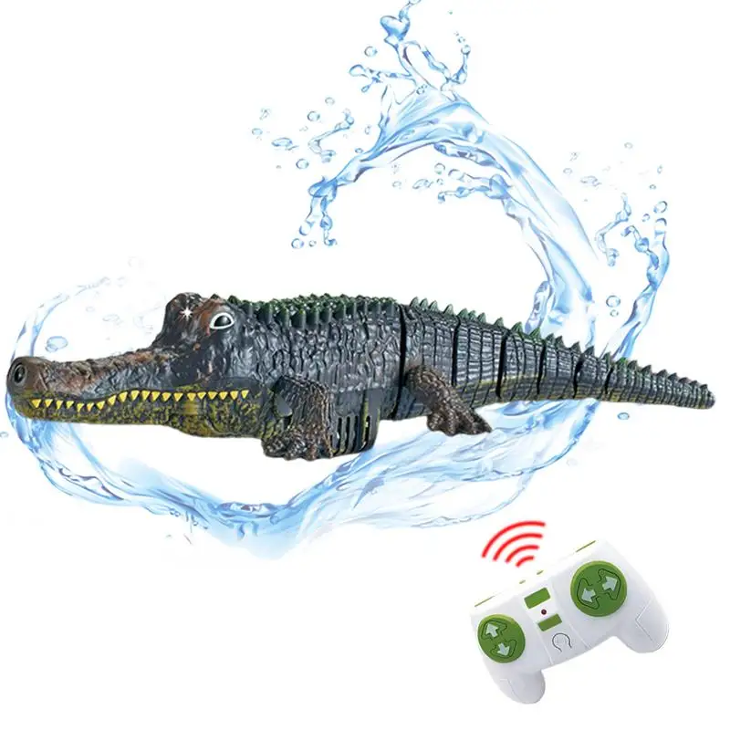 Alligator Electric Boat Toy Alligator Electric Racing Boat Floating Crocodile - £29.12 GBP