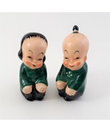 Asian Boy and Girl Salt and Pepper Shakers Japan - £9.56 GBP