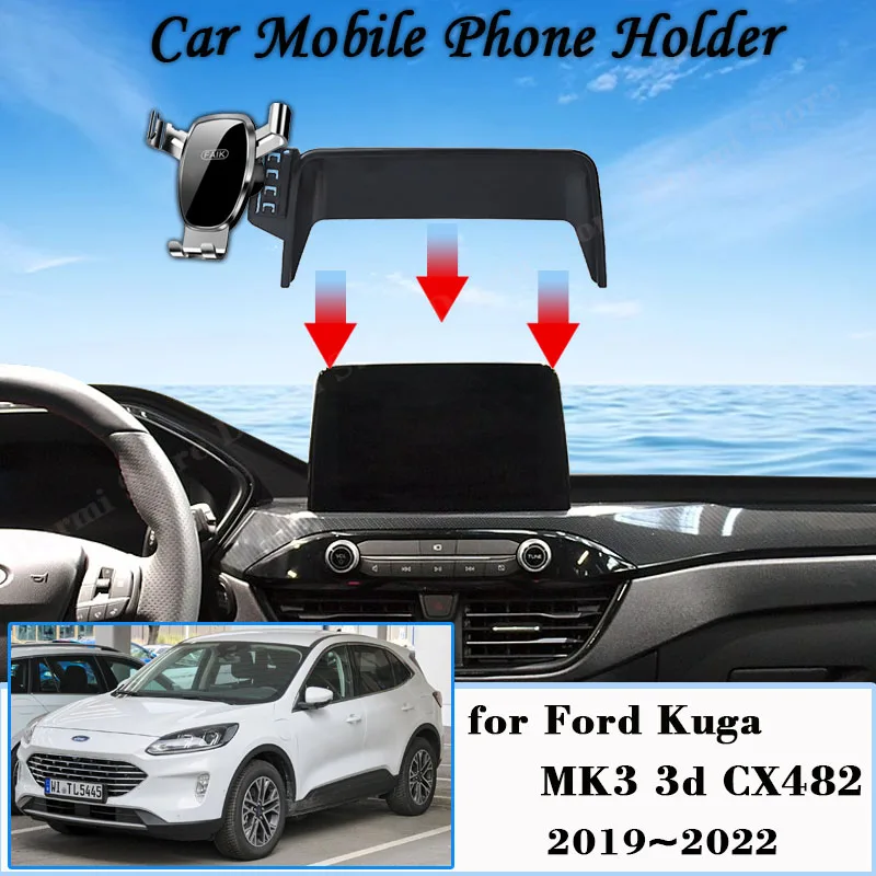 For Ford Kuga MK3 3d ST-Line 2019~2022 Screen Car Mobile Phone Holder GPS - £10.71 GBP+