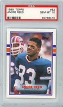 1989 Topps Andre Reed #52 PSA 10 P1231 - £49.06 GBP