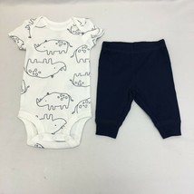 Just One You made by carter&#39;s Baby Boys&#39; South Rhino Top &amp; Bottom Set, Blue, 3M - £7.29 GBP