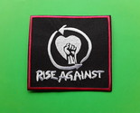 RISE AGAINST AMERICAN HEAVY ROCK METAL POP MUSIC BAND EMBROIDERED PATCH  - £3.90 GBP