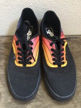 VANS Refract Black Sneakers Shoes Mens 11.5 Womens 13 Rainbow  Free Shipping - £33.95 GBP