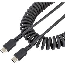 3Ft (1M) Usb C Charging Cable, Coiled Heavy Duty Fast Charge & Sync Usb-C Cable, - £24.77 GBP