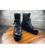 Danner Military Style Boots Men 9.5B Acadia Shoes Black Leather Vibram U... - $2,720.79 MXN