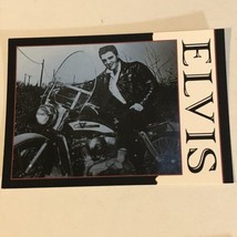 Elvis Presley Postcard Young Elvis On Motorcycle - $3.46