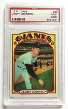 An item in the Sports Mem, Cards & Fan Shop category: 1972 Topps Jerry Johnson #35 PSA 9 (OC) Mint Giants 15884621