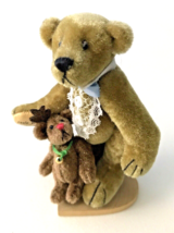 Little Gem Teddy Bears Hansel &amp; Rudi Miniature Hand Stitched Plush Collectibles - £38.66 GBP