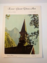 How Great Thou Art Sheet Music Organ Solo Stuart Hine Dave Coleman Sacred Hymn - $4.95