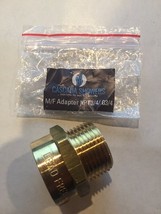 3/4&quot; Female to NPT 3/4&quot; Male Pipe Fitting Brass Adapter Lead-Free Metric... - £11.65 GBP