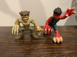 Marvel Super Hero Squad REPTIL and Logan Wolverine SHS Cartoon lot of 2 toys - $13.58