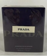 Prada Amber Pour Homme 50ml 1.7 Oz Eau De Toilette Spray Men New in Box - $89.09