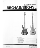 Yamaha BBG4A II and BBG4S II Bass Guitars Service Manual &amp; Parts List Bo... - $18.03 CAD