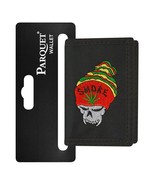 Parquet Men&#39;s Polyester Tri Fold Wallet Skull With Colorful Beanie Smoke... - $18.57 CAD