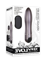 EVOLVED TRAVEL-GASM POWERFUL RECHARGEABLE METAL BULLET VIBRATOR - £23.65 GBP