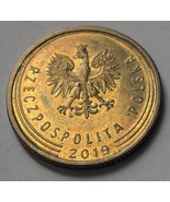 2019 Poland 5 Goszy Standard Circulation Coin - $18.46 MXN