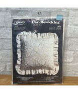 NISP JANLYNN Charmin Candlewicking Damask Rhythm #07-9 Kit 14”x14” Pillow - £11.83 GBP