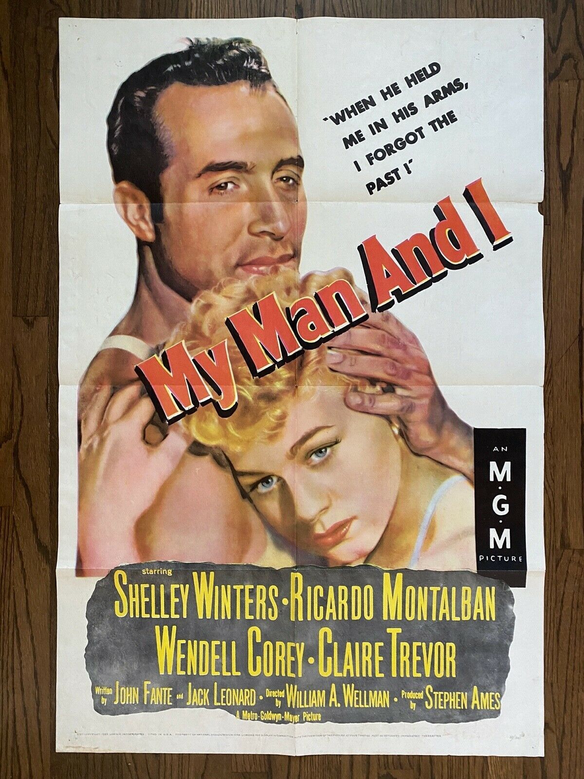 *William Wellman&#39;s MY MAN AND I (1952) Shelley Winters &amp; Ricardo Montalb... - $195.00