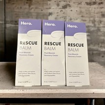 3 Hero Cosmetics Rescue Balm, Post Blemish Recovery Cream 0.507 fl oz Exp 5/2025 - $24.44