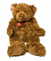 Build a Bear Brown Plush Teddy Bear CENTENNIAL Tag 2001 LTD Pink Bow 18&quot;... - £31.28 GBP