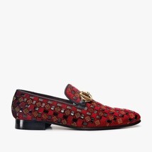 The Vicino Shoe Burgundy Bit Dress Loafer Limited Edition Men Shoe image 9
